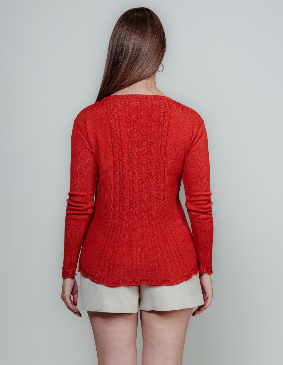 Suéter Punto fino Botones