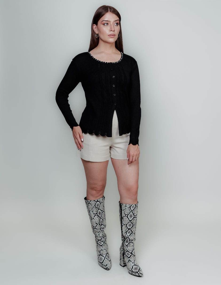 Suéter Punto fino Botones