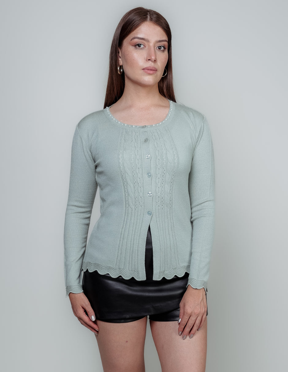 Suéter Punto fino Botones