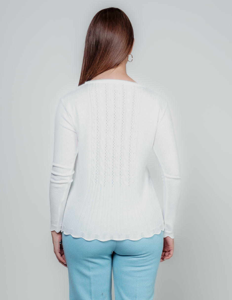 Suéter Punto fino Botones