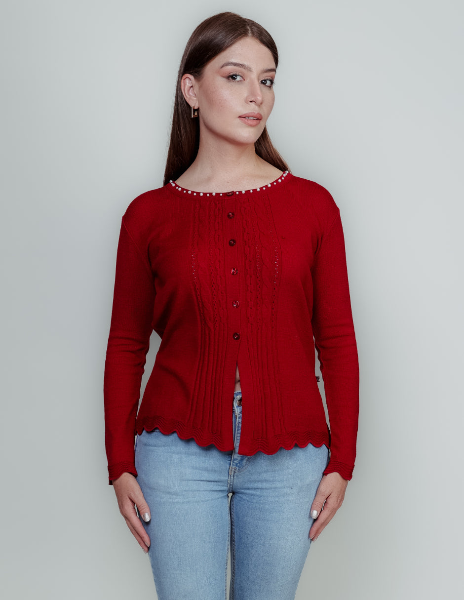 Suéter Punto fino Botones