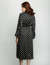 Vestido Lunares con Cinturón