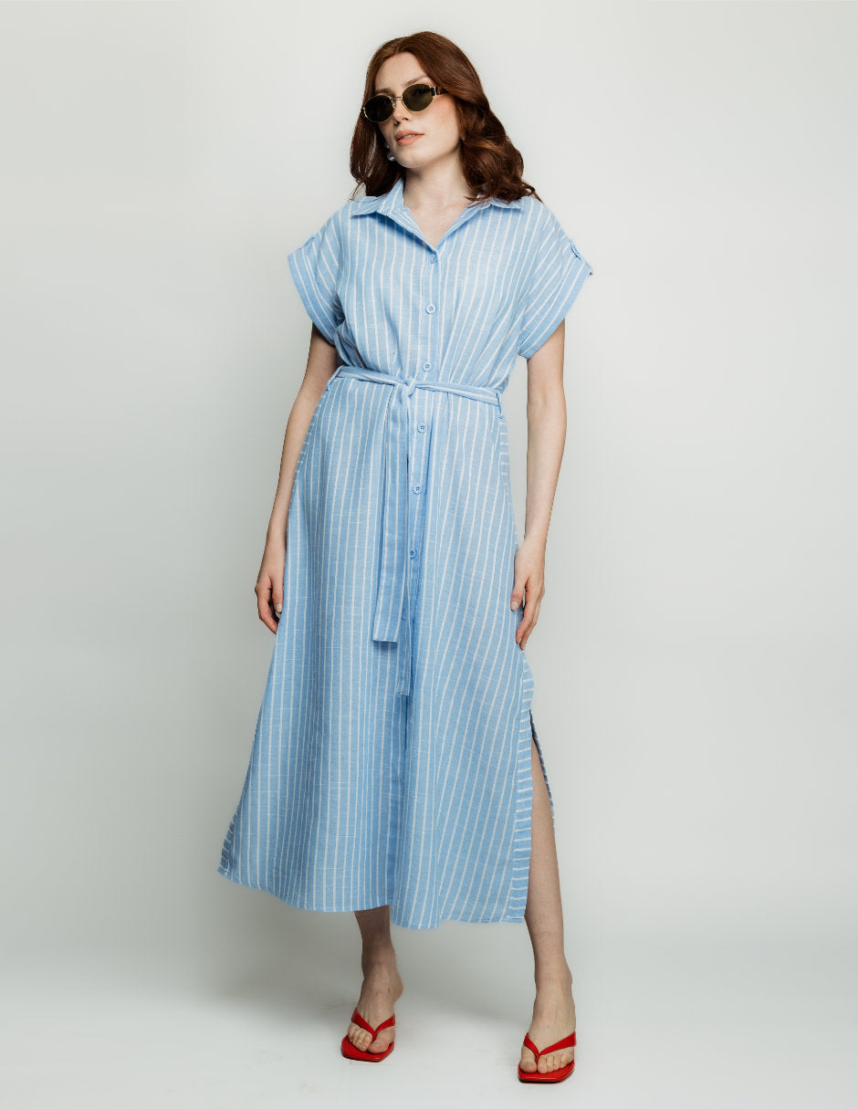 Vestido Camisero Rayas