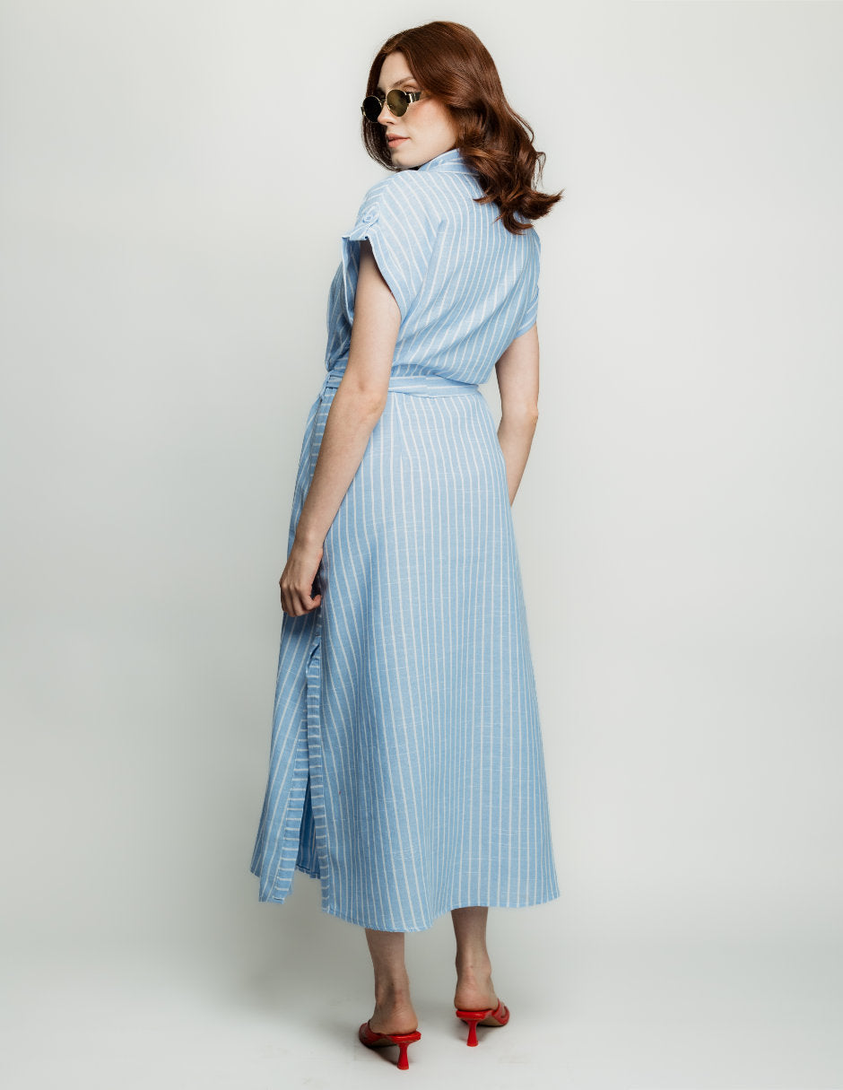 Vestido Camisero Rayas