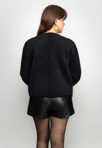 Chaqueta Texturizada manga peluche