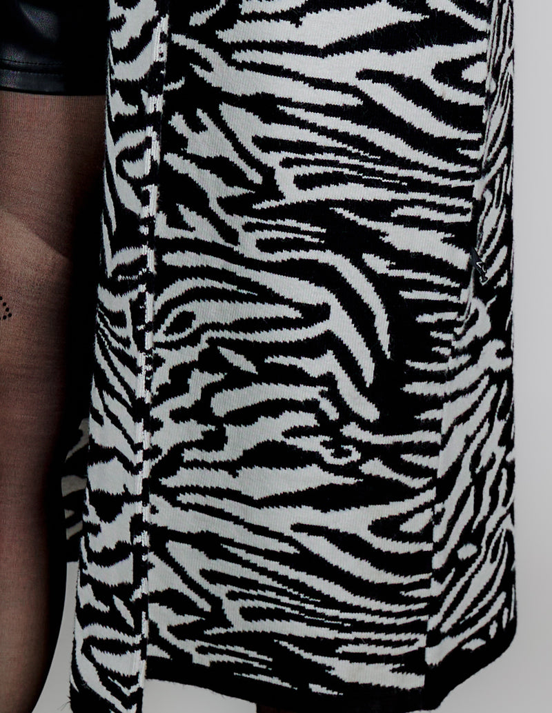 Abrigo largo Animal print