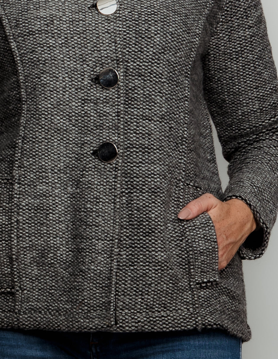 Saco cuello de peluche