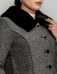 Saco cuello de peluche