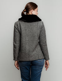 Saco cuello de peluche