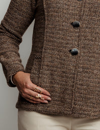 Saco cuello de peluche