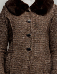 Saco cuello de peluche
