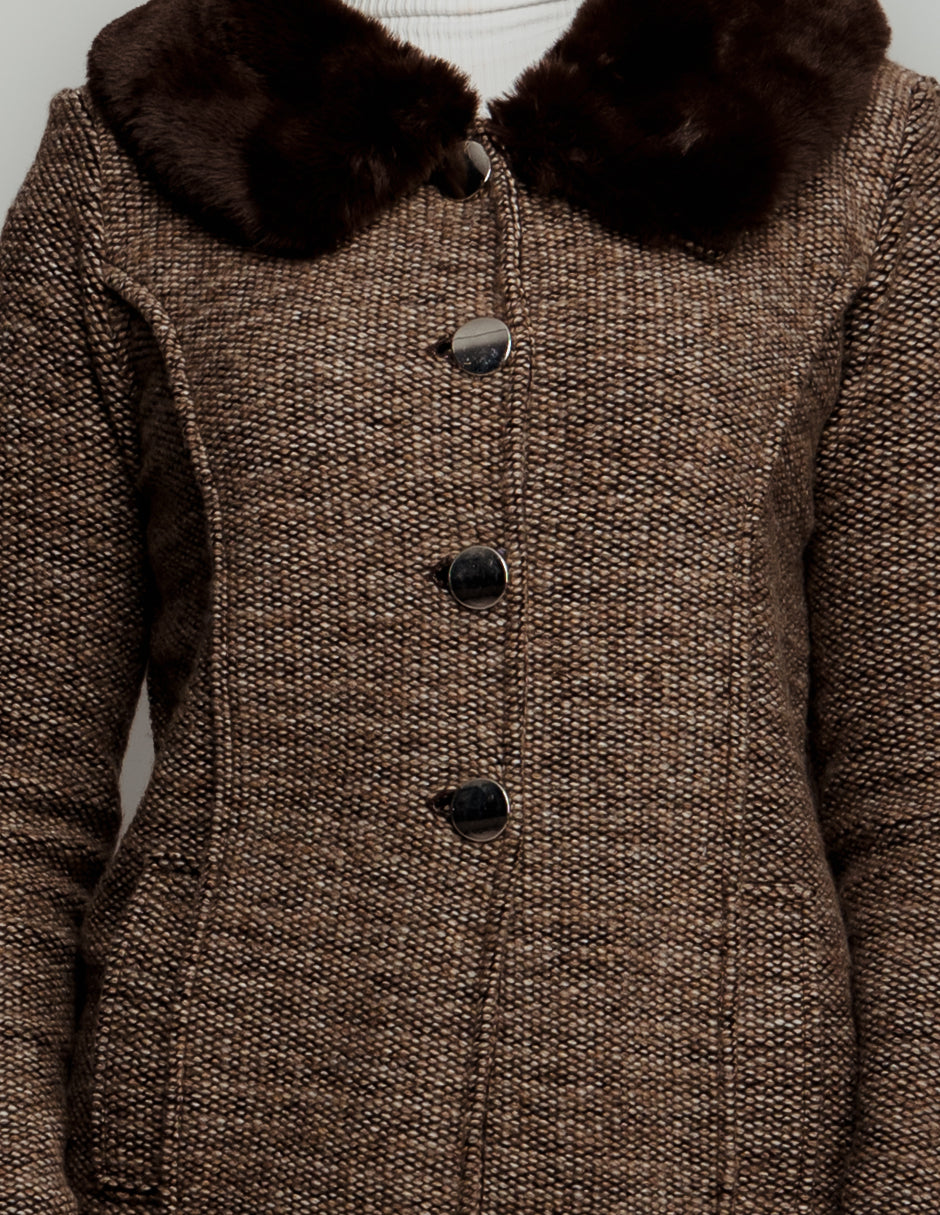 Saco cuello de peluche