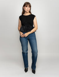 BLUSA ORILLA PELUCHE