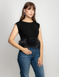 BLUSA ORILLA PELUCHE