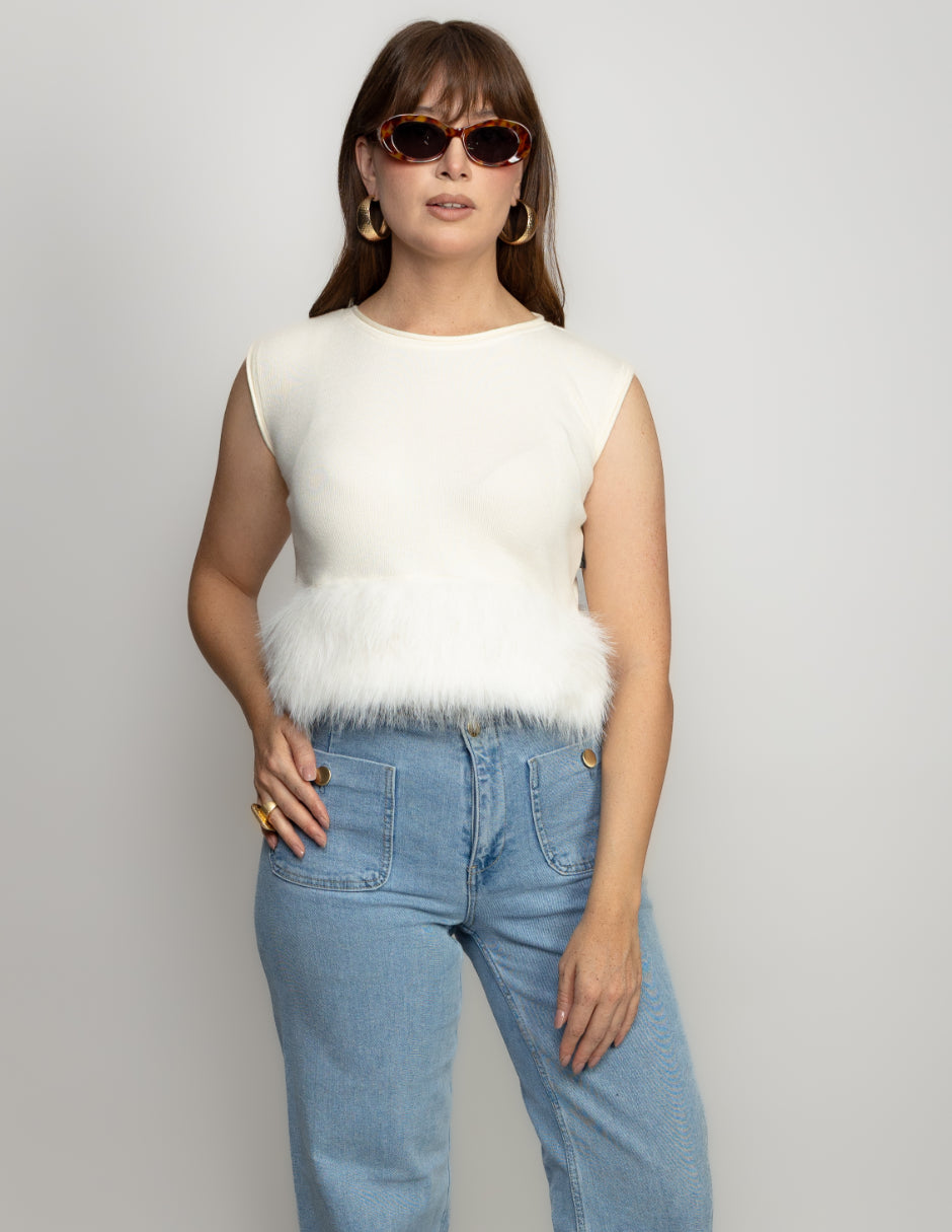 BLUSA ORILLA PELUCHE