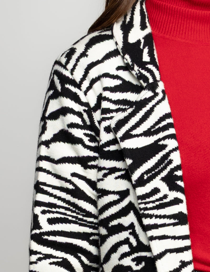 Abrigo largo Animal print