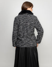 Blazer cuello de peluche