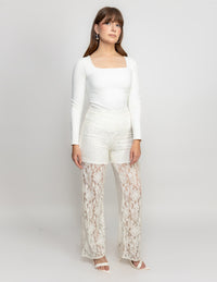 Pantalon encaje