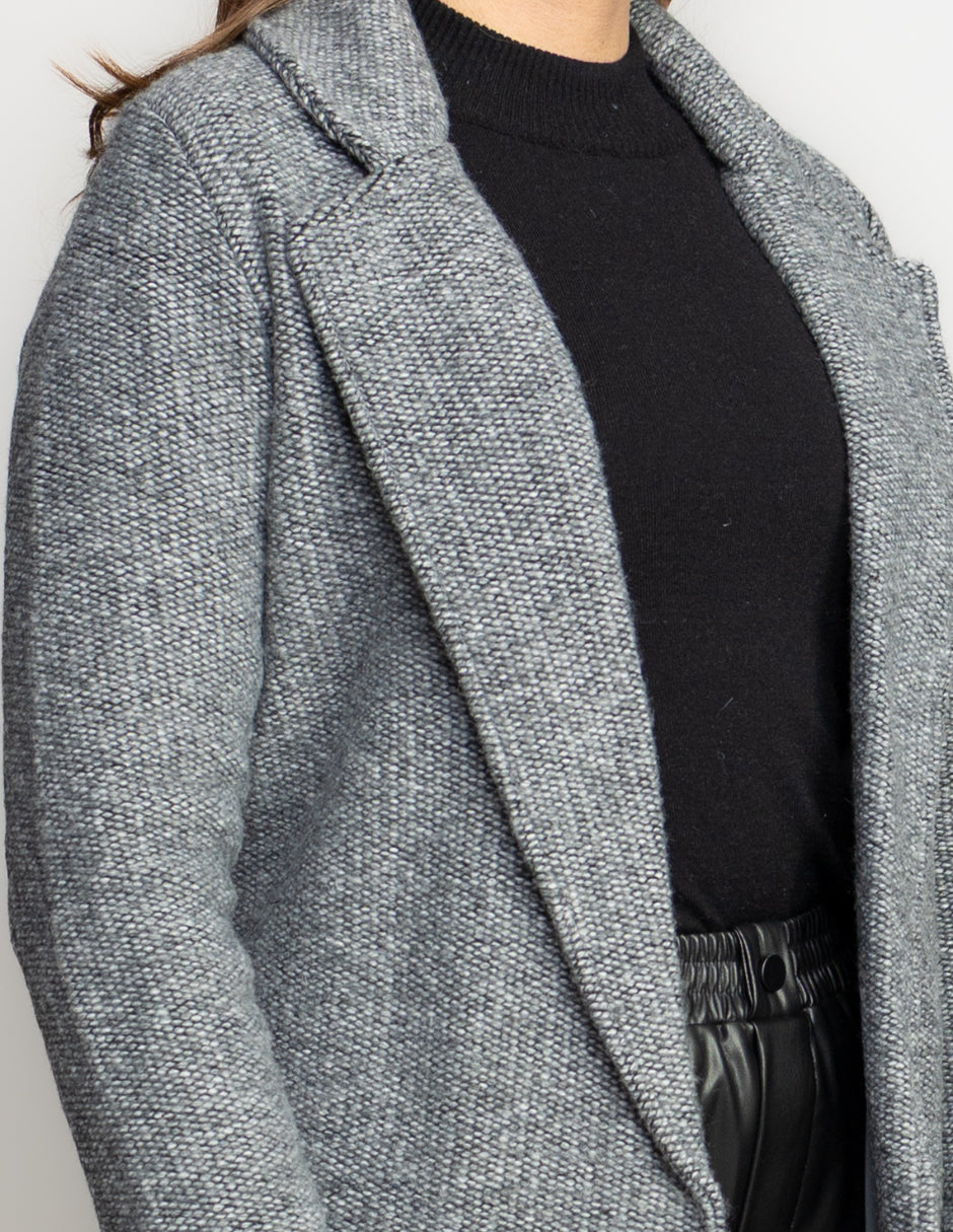ABRIGO 3/4 CUELLO SOLAPA